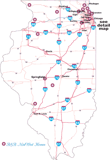 Clickable Illinois Map