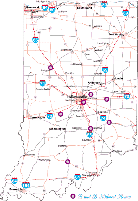 Clickable Indiana Map